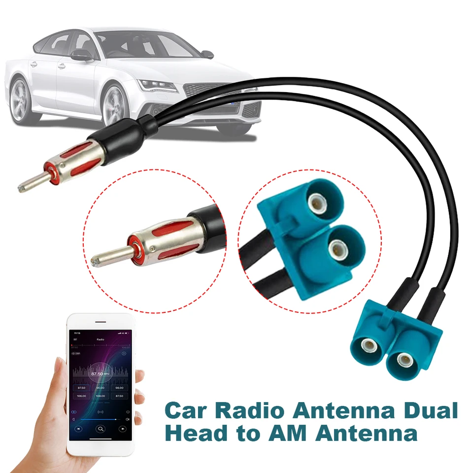 Adaptér Audio kábel Autoru Audio Audio kábel Muž Dvojitá Fakra - Din Male Aerial pre BMW 1 3 5 Series E46 E90 E39 E60 E61