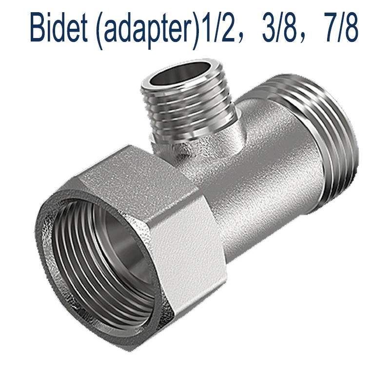 Adaptér Bidet Tee Adapter Nastaviteľný rozmerný ventil T-Type G1/2 