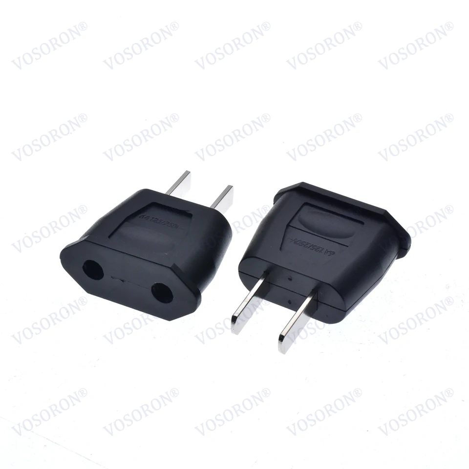 Adaptér EÚ až US Plug Adapter, Europe Taliansko Španielsko do USA 2PIN Adaptér typ C TYP Adaptér napájania na stene, Japonsko Canada Round to Ploch PIN