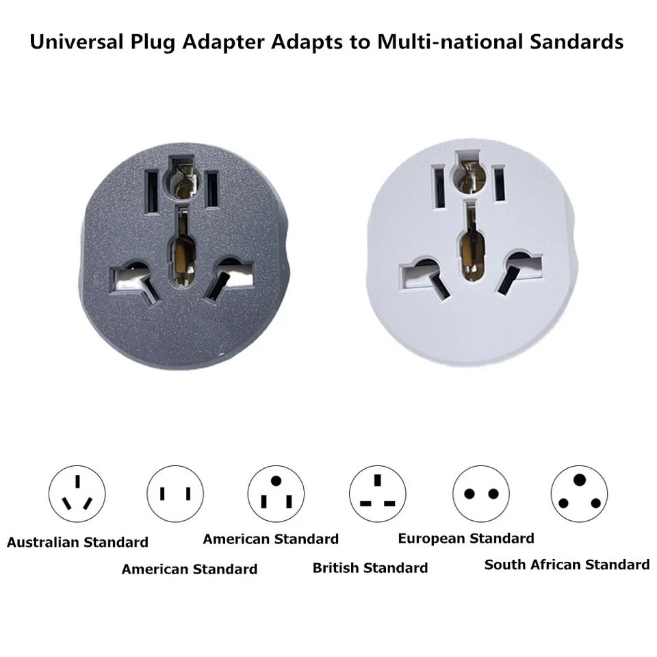 Adaptér EÚ Plug Universal 16A 250V Converter 2 Round Socket USA US CN až EU Plug Adapter Cestoval 5ks