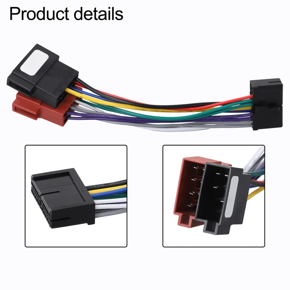 Adaptér ISO Radio ISO 20PIN Káblové din konektor pre auto stereo 20pinové rádio Radio ISO Adapter Príslušenstvo