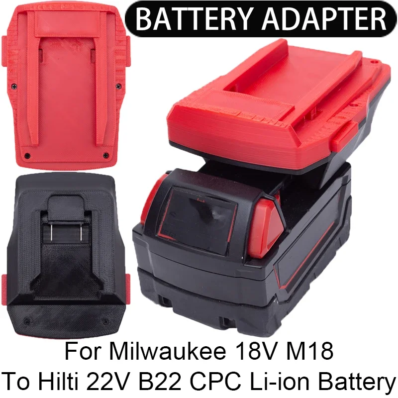 Adaptér/konvertor batérie pre nástroje Hilti 22V B22 CPC Li-Ion do Milwaukee 18V Li-Ion Battery Adapter Adaptér