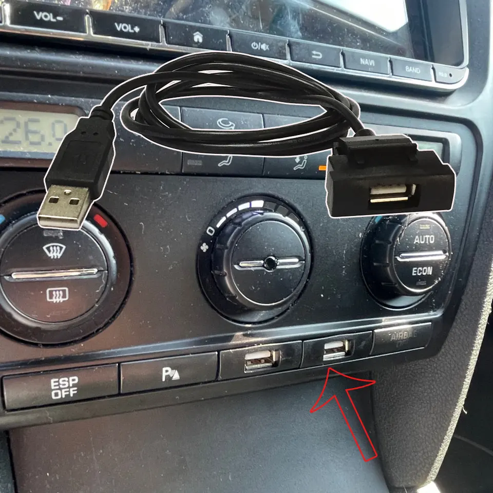 Adaptér káblového kábla pre VW Golf 5 Passat Skotavia Superb 2007