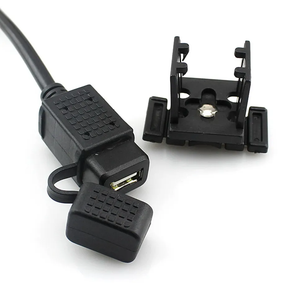 Adaptér nabíjačky USB s inline poistno vodotesnou motocyklovou nabíjačkou 1,83 m káblovú zásuvku motocykla USB pre tablety na telefón