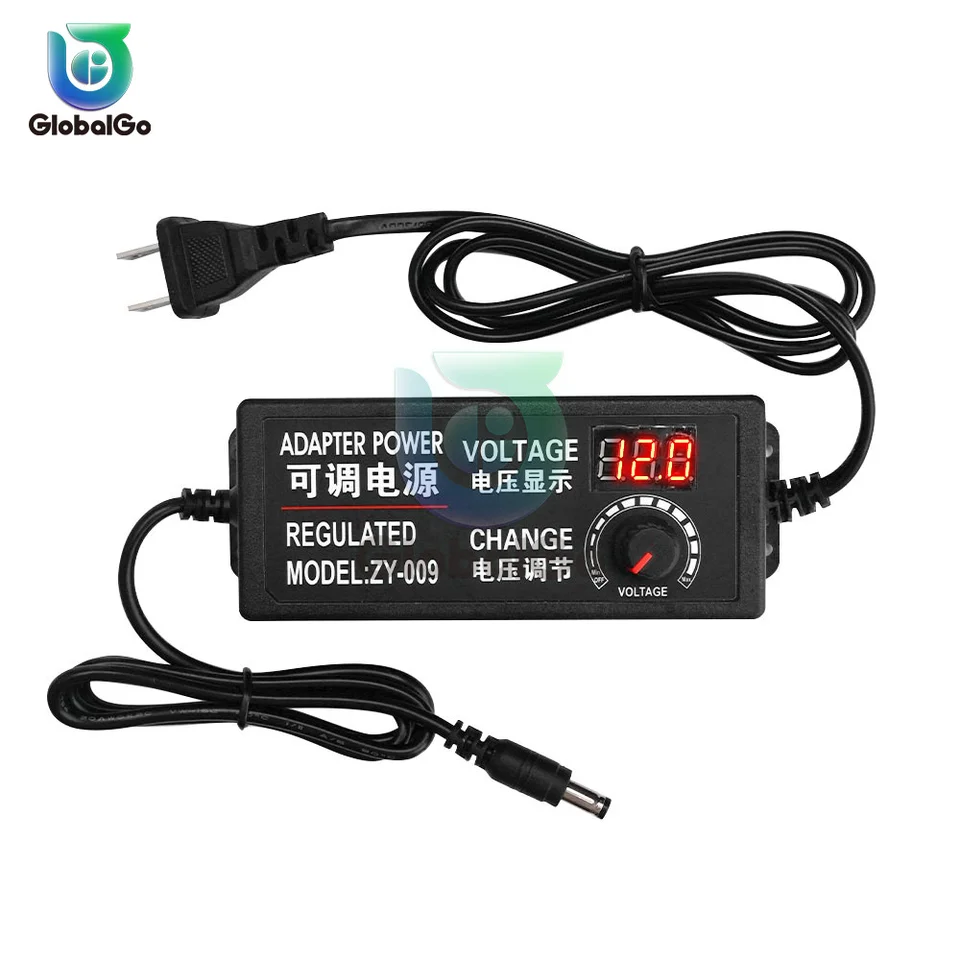 Adaptér napájacieho napätia AC-DC 100-220V až 3-24V/3-12V/9-24V Digitálny displej 2A 3A 5A AC až DC
