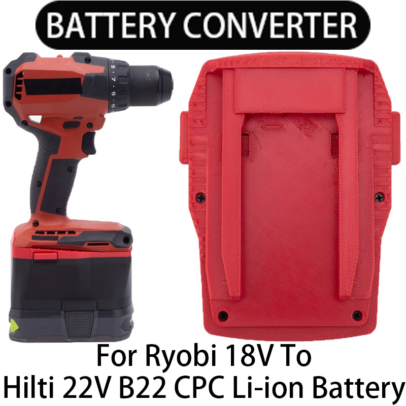 Adaptér pre Hilti 22V B22 CPC LI-ION Tools Convert na RYOBI 18V ONE+ LI-ION BATTERICKÁ ADAPTER Adaptér
