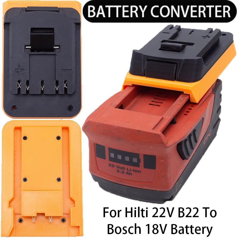 Adaptér/prevodník batérie pre Bosch 18V Li-Ion Tools Confwet to Hilti 22V B22 CPC Li-Ion Adapter Adapter Adaptér