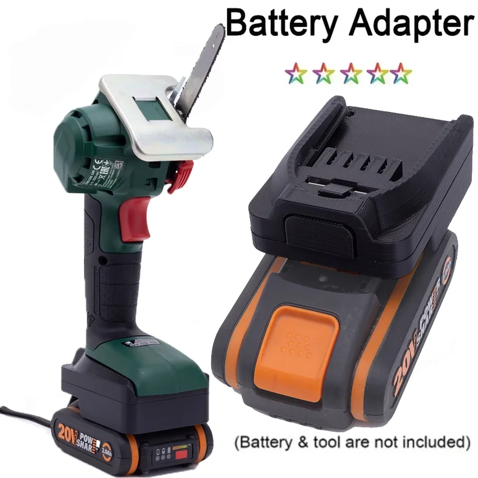 Adaptér prevodu batérií pre Worx 4pin 20V WA3551.1 lítium na Bosch PBA 18V bezdrôtové príslušenstvo elektrického náradia (bez batérie)