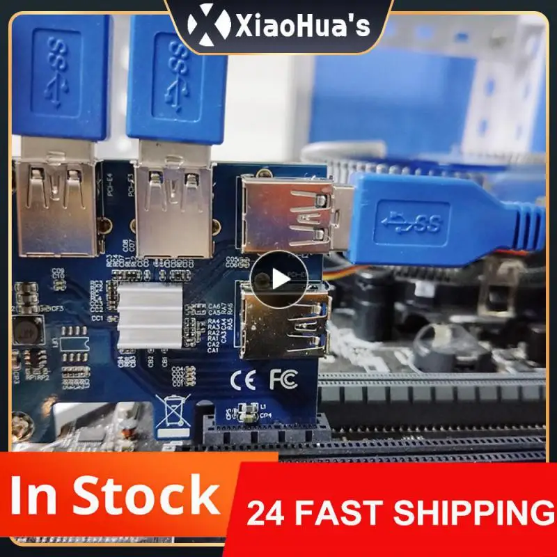 Adaptér s multiplikátorovým nábojom PCI Express X16 PCIe Splitter Adapter PCI-E 1X až 16x 1 až 4 BTC stúpač pre prevodník Miner PCI