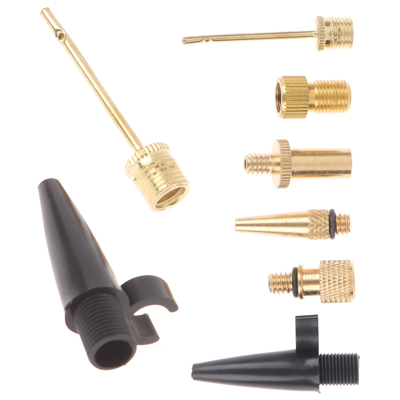 Adaptéry bicyklových ventilov pre cestnú a mtb pneumatiku pneumatiky nafúknuté nafúknuté čerpadlo čerpadlo na dýzu Kit Presta Schrader Adapter Adapter trubica