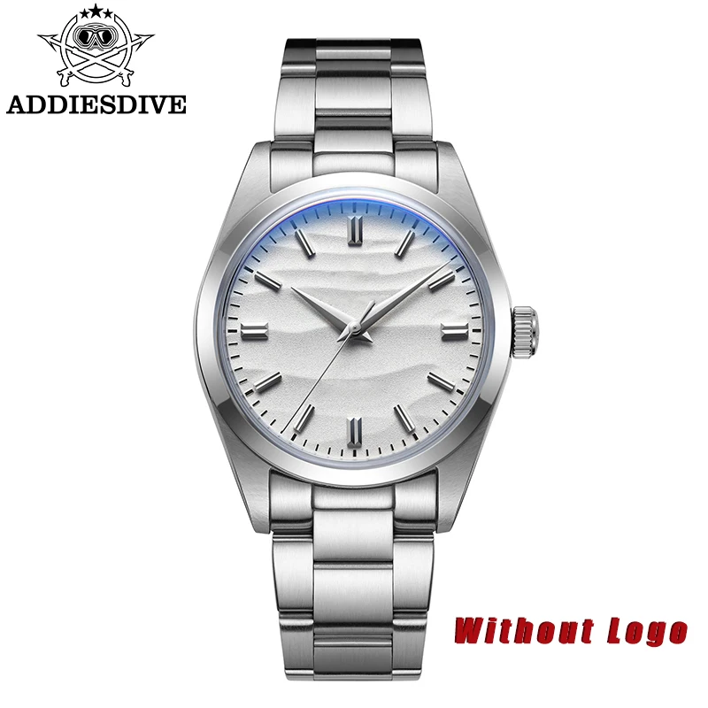 Addiesdive Men's Watch Ad2030 bez loga 36 mm Quartz Watch 100 me