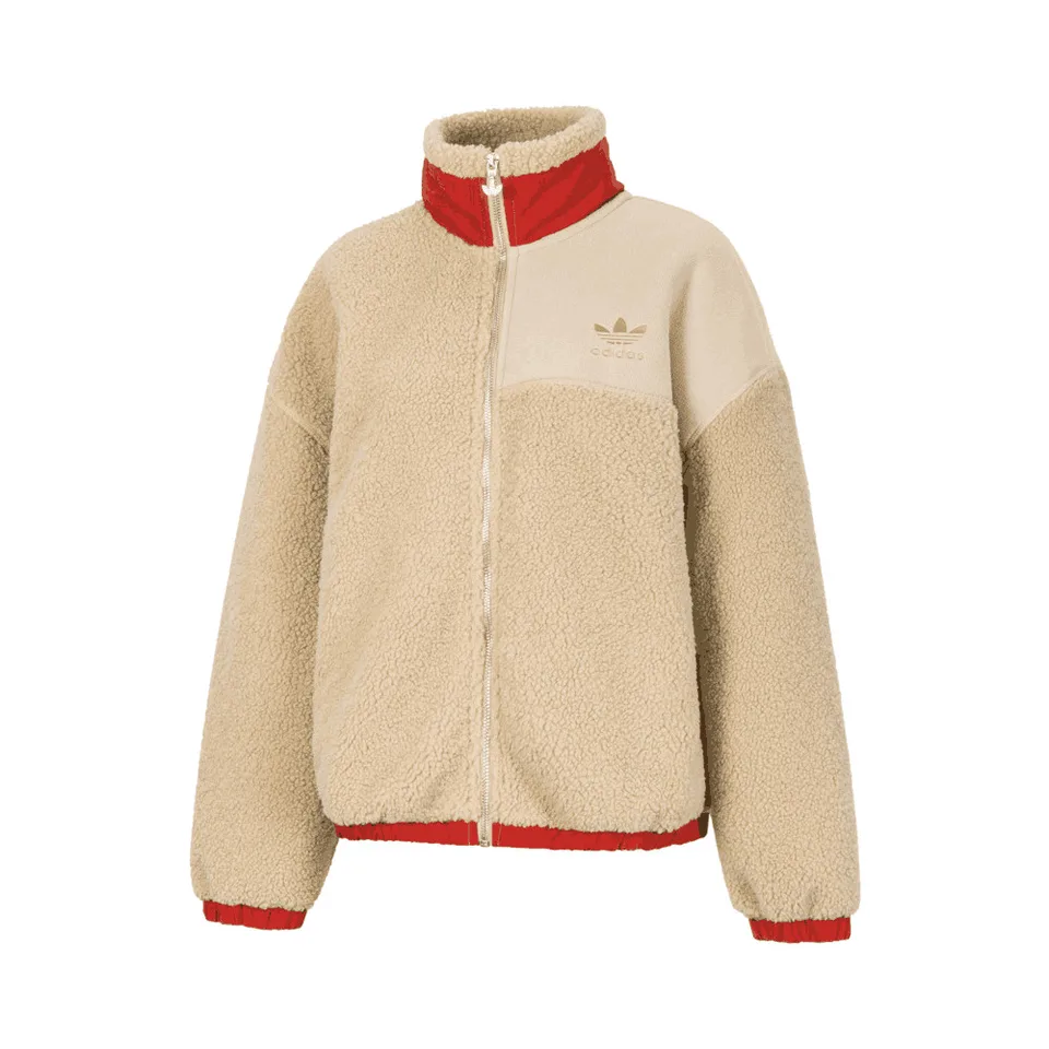 Adidas Originals Clover 2024 Ženy PF Sherpa W faux plyšový kabát hy7277