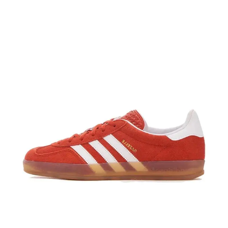 Adidas Originals Gazelle Indoor Comfort, Anti Slip, Wear odolné v oblasti výcviku pre mužov a ženy, oranžové a biele