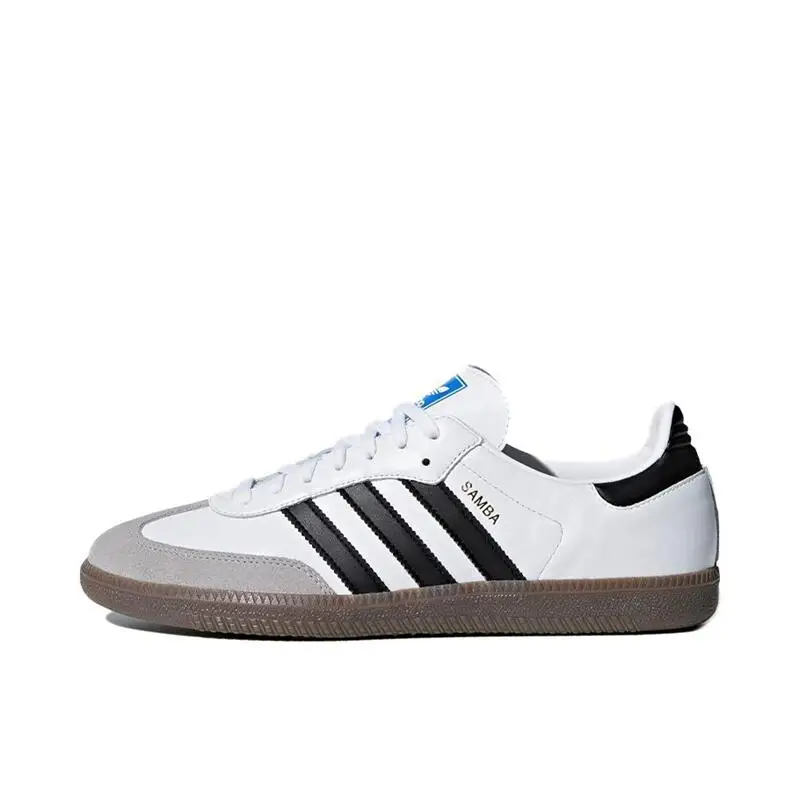 Adidas Originals Samba OG Pánske a dámske topánky Klasické retro dosky topánky nemecké výcvik topánky biele železo šedá šedá