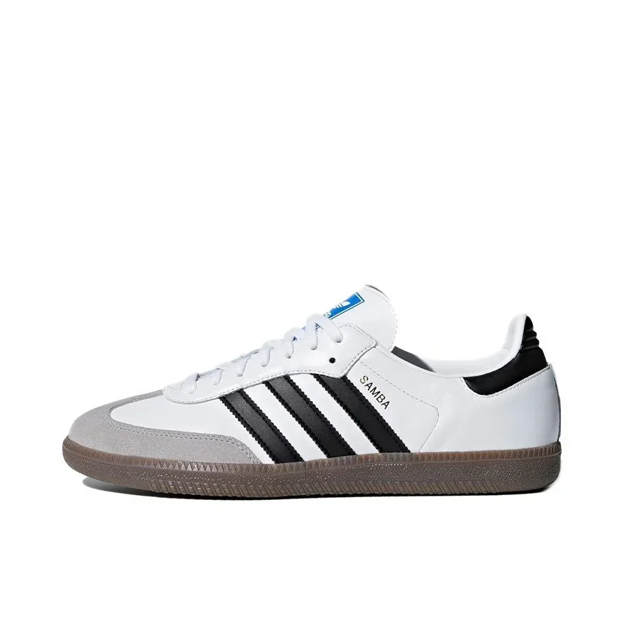 Adidas Originals Samba OG Ženy a muži biele a čierne neoznačené nízko top ľahké nemecké nemecké výcvikové topánky