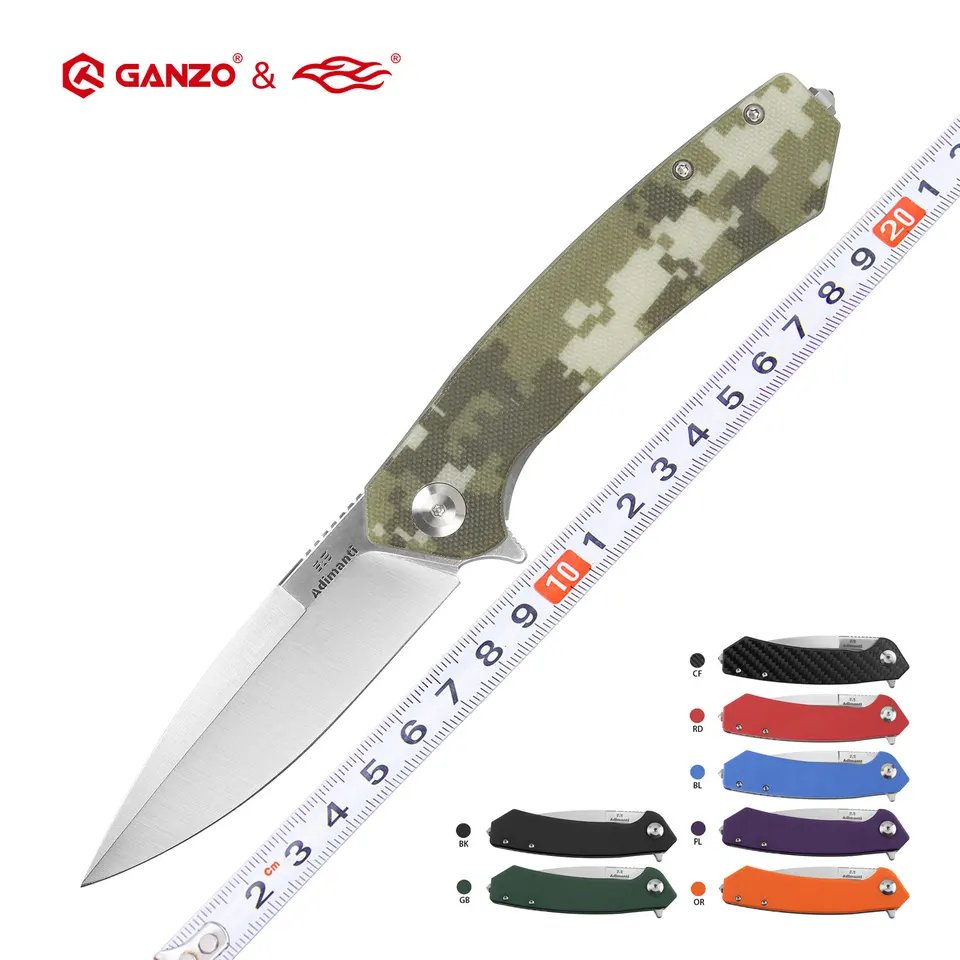 Adimanti (Skimen Design) od Ganzo Firebird D2 Blade Skladací nôž taktický kemping nôž vonkajšie vrecko skladacie nôž EDC Tool