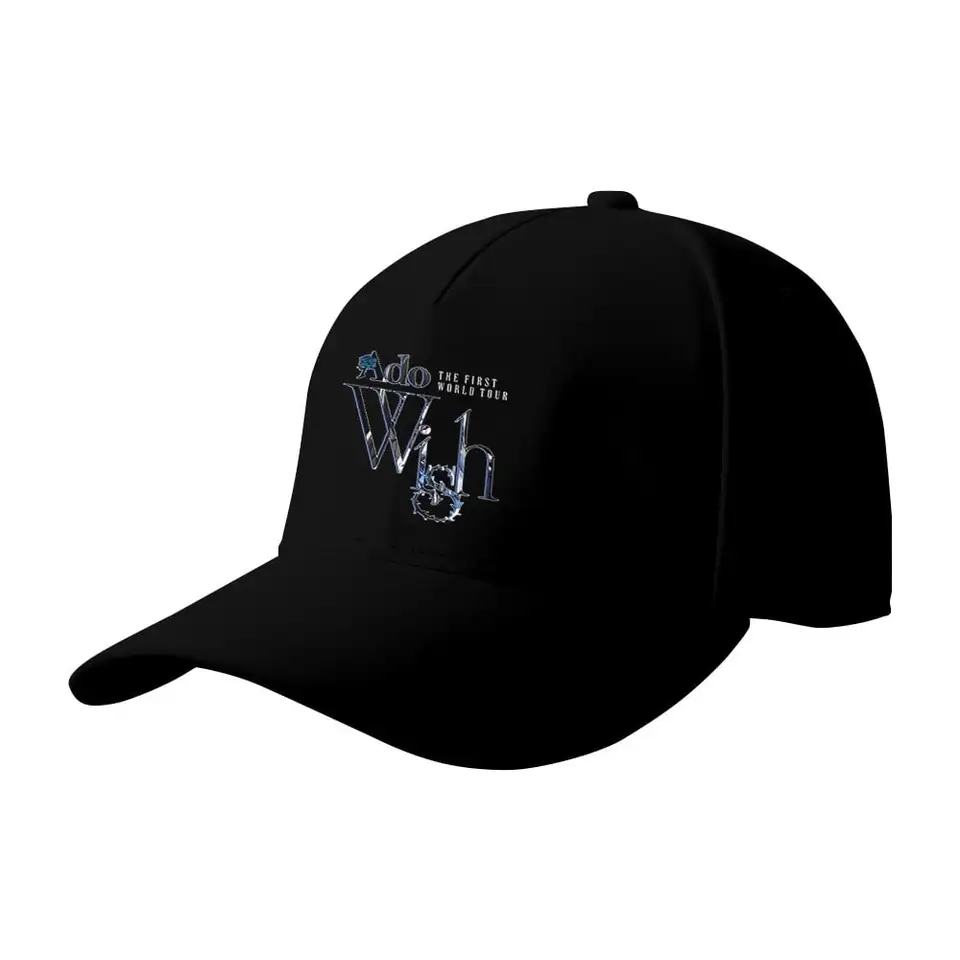 Ado Wish Tour Merch Baseball Caps 2024 Nové logo Ženy Muži Sun klobúky letné vonkajšie klobúky klobúky Harajuku Čierne čiapky