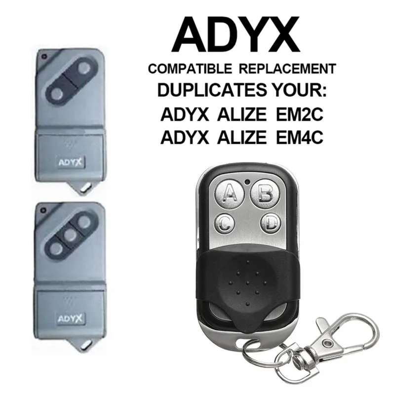 ADYX ALIZE EM2C / ALIZE EM4C Garage Garage Gara Gate Clone 433.92MHz Fixný príkazový kľúč príkazu pre vysielací kód FOB