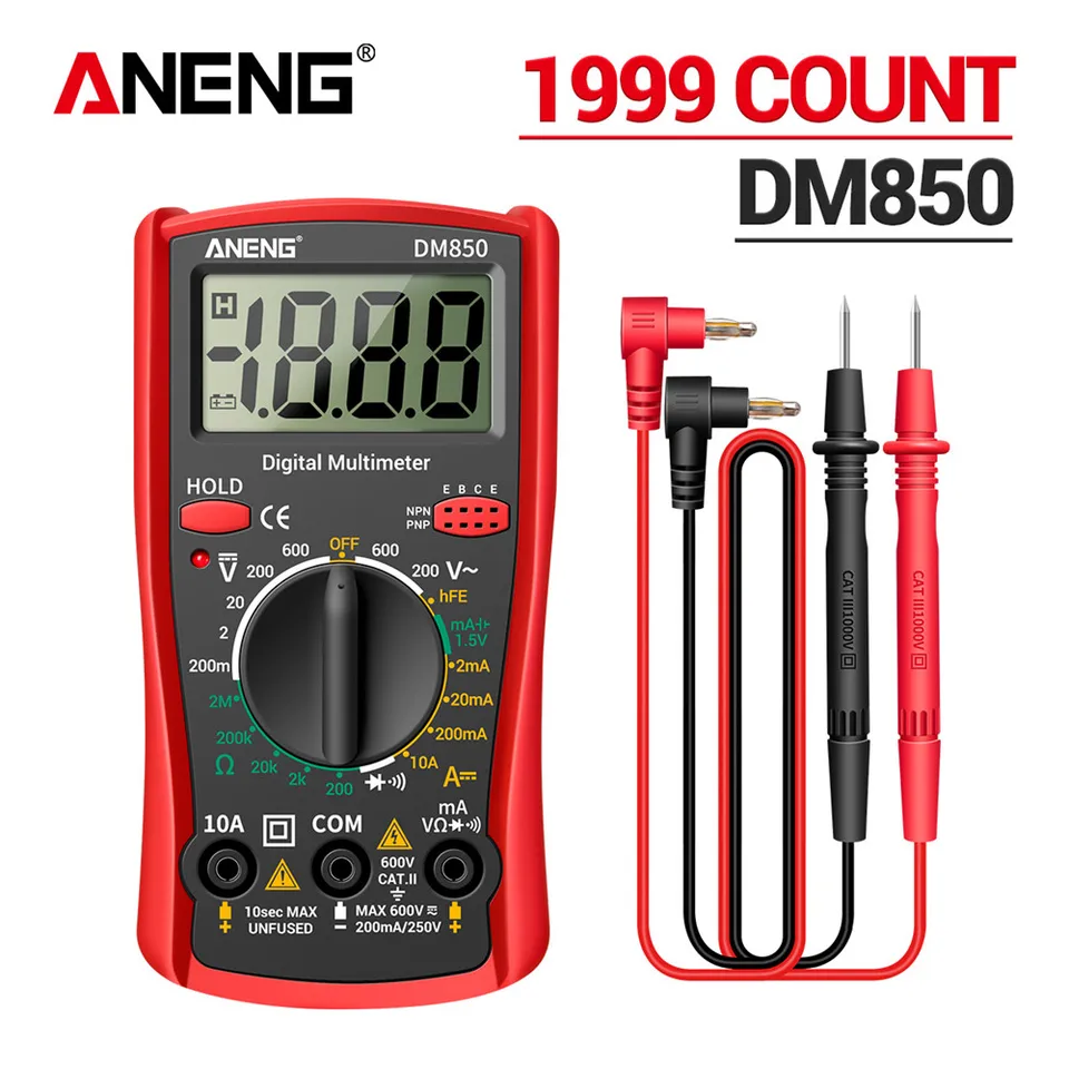 AENG DM850 1999 počíta digitálny multimeterový eletrický profesionálny automatický AC/DC Tester Tester Aktuálny OHM Ammeter Detector Tools