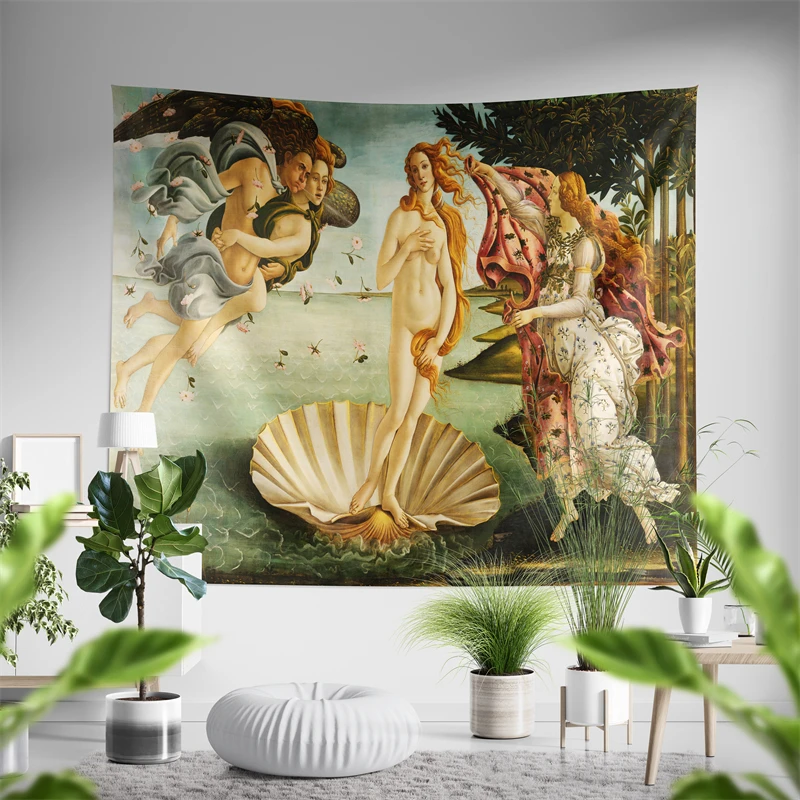 Aertemisi Narodenie Venus tapestry stena zavesenie umenia pre spálňu obývacia izba dekora