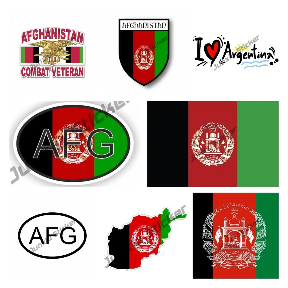Afganistanská vlajka Nákladové nálepky Afganistan mapa Styling Sticker Vojny veterán v iránskom obtisovom motokrosovom pretekárskom prenosnom prenosnom notebooku vinylové auto vinylové auto