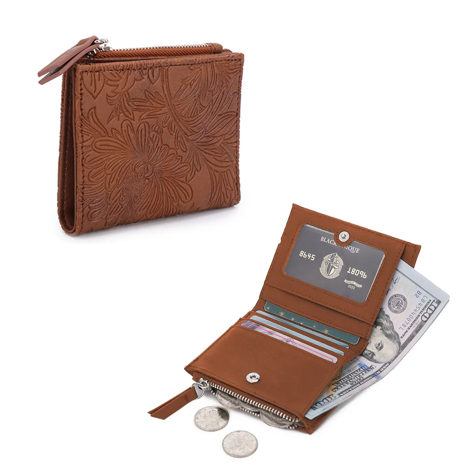 Afkomst najlepšia krátka peňaženka rezbárske kvetinové trendy perfektné kabelky Štýlový Billfold