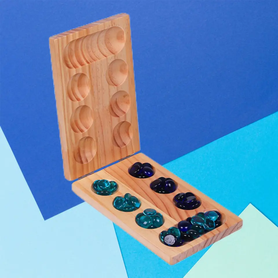 Africká stolová hra Mancala, 2 hráčska hra so 48 stratégiou hernej stratégie Stones Party