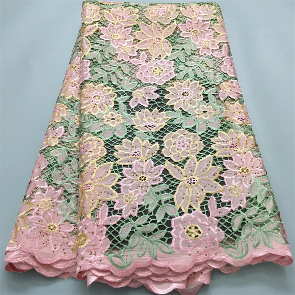 Africká vodná rozpustná čipka s kameňmi Kameňom Vysoko kvalitný francúzsky šnúrka Lace Lace pre ženy svadobné spoločenské šaty A3881