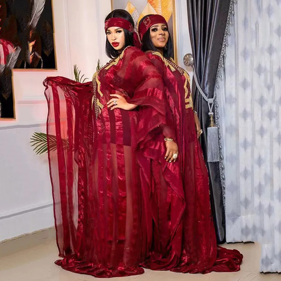 Africké dashiki diamanty večerné šaty Party Moslim Abaya Ženy tradičné Boubou Robes Dubaj Marocké šaty Afrika Africa