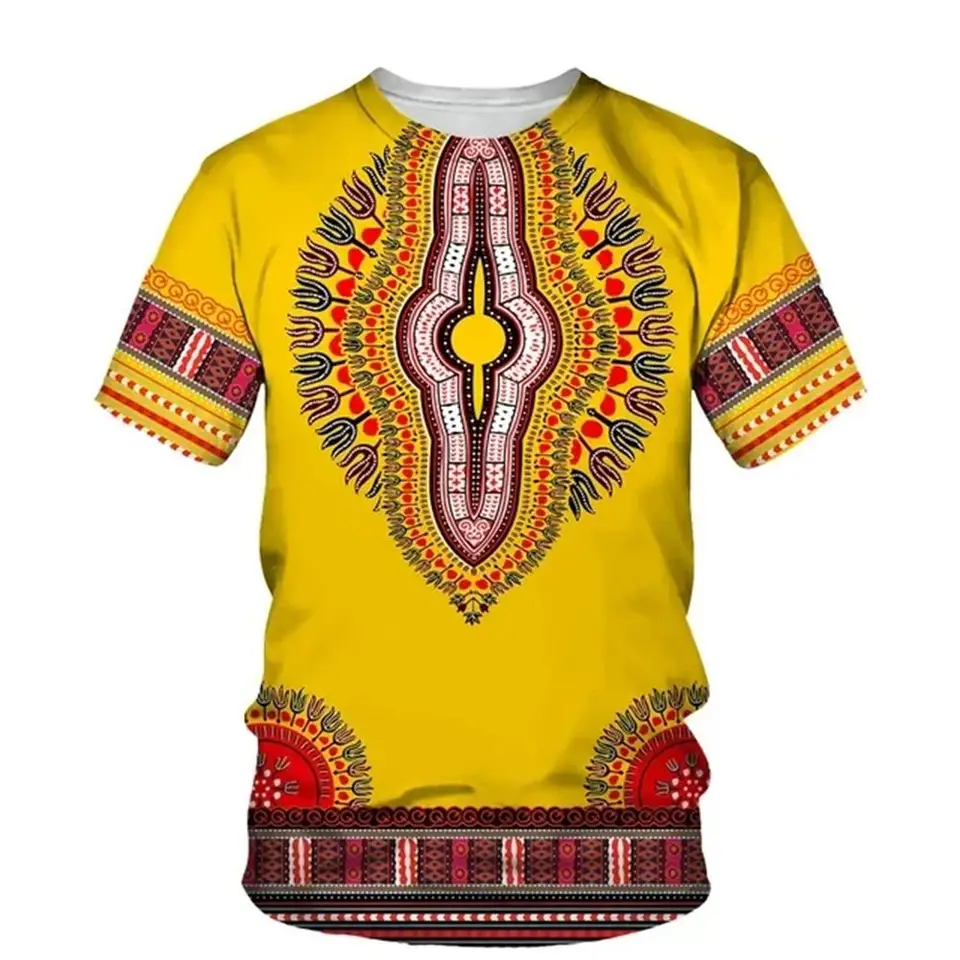 Africké dashiki grafické tričká