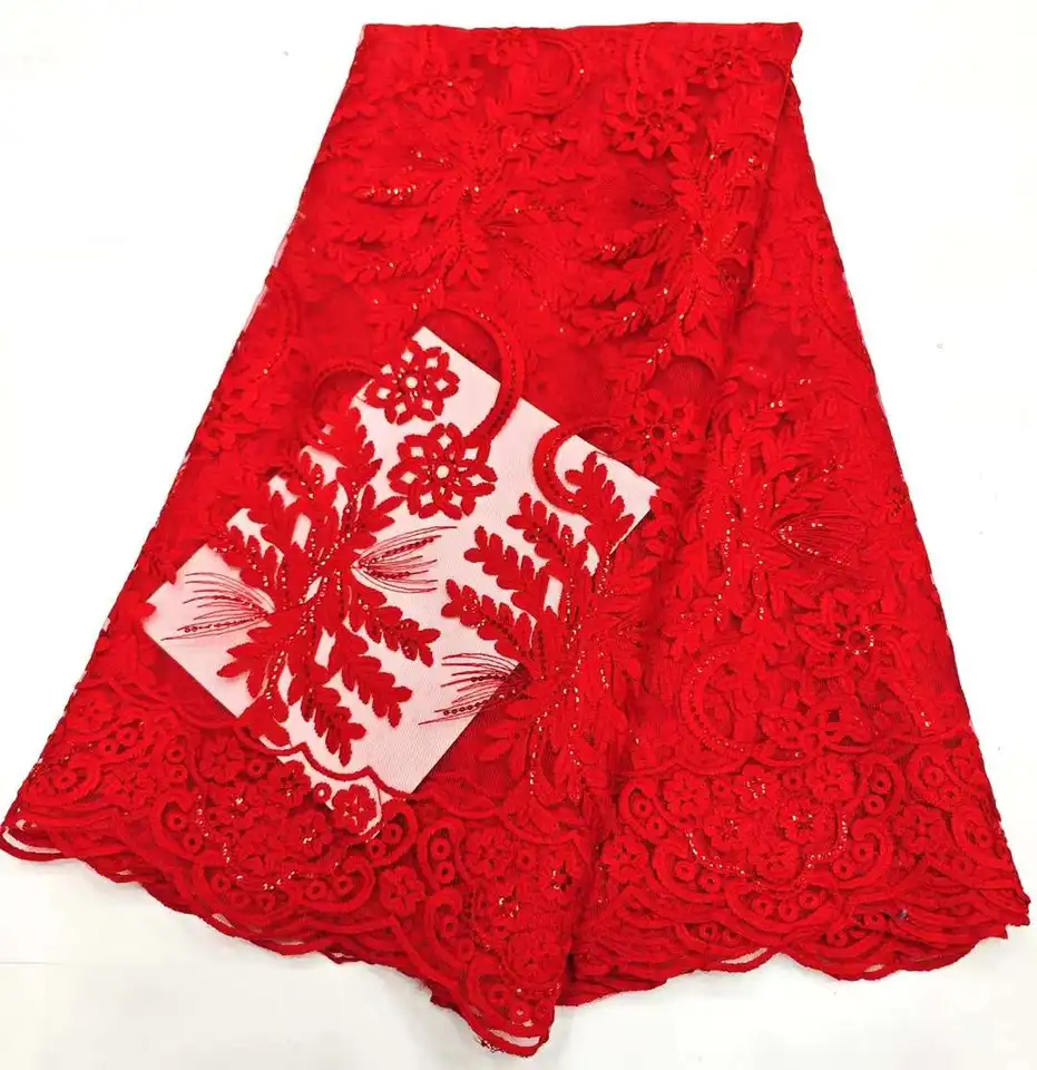 Africké Guipure Cord Lace Lace Tkanina 2024 High Kvalita Nigérijské sieťové flitre čipky pre ženy Svadobné šaty Šaty šité HD
