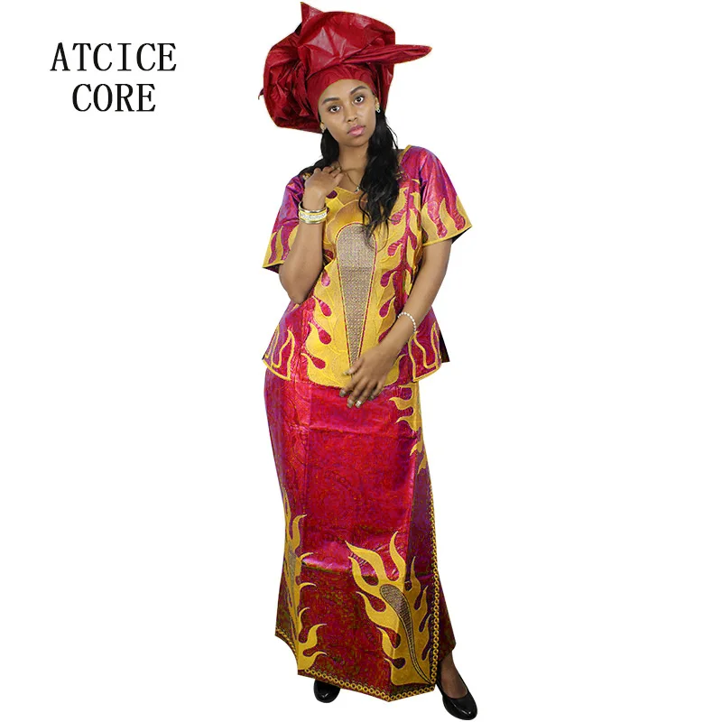 Africké šaty pre ženy dashiki šaty bazin riche tradičné africké oblečenie dlhé rukávy pre dámy