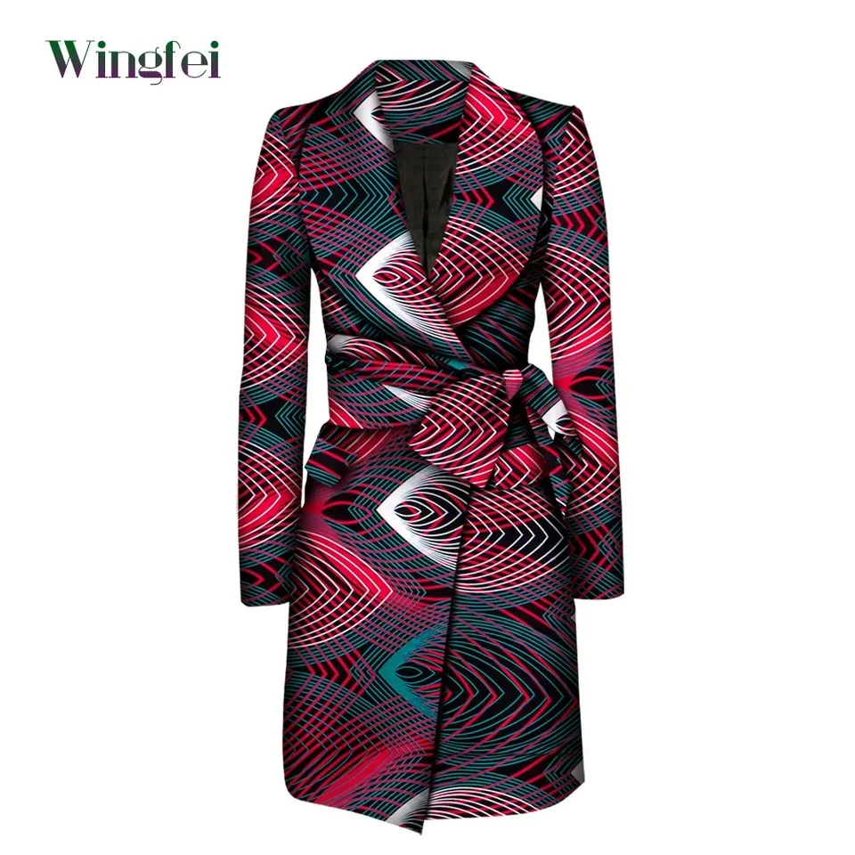 Africké ženy boubou ankara tlač africké kabát pre ženy bazin riche bavlna s dlhým rukávom abaya priekopa pre ženy wy6118