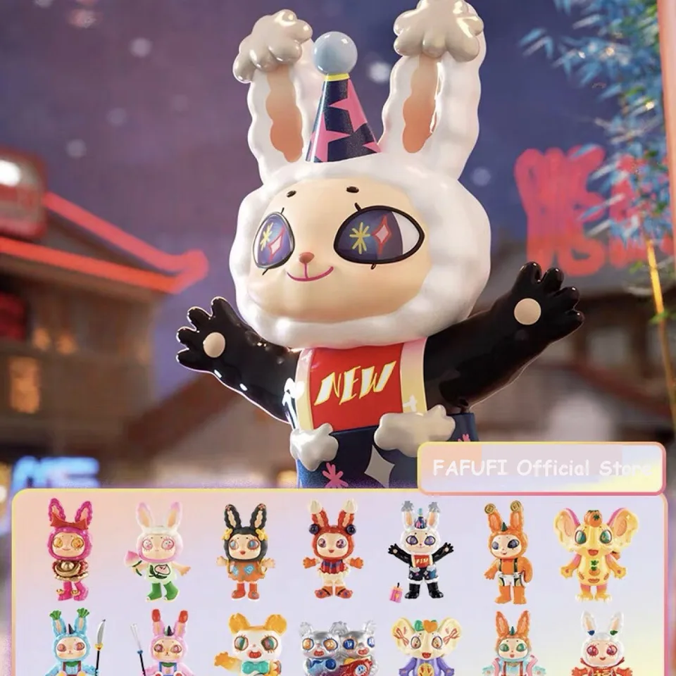 Agan Rabty Year Series Blind Box Hračky hádajte tašku kawaii anime akčná figúrka caixa caja