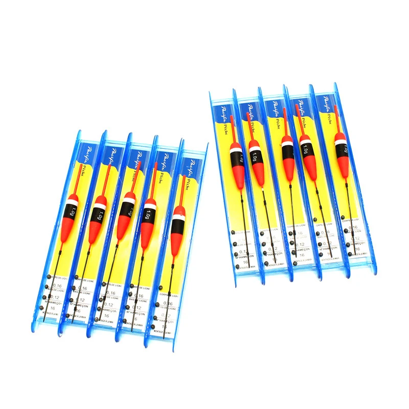 Agape Pole Fishing Float Set Winder Ready Rigs Tackle 5ks 10ks balenie príslušenstva 1.0g vztlak Pacific3