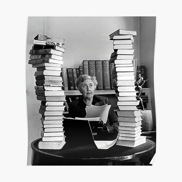 Agatha Christie Decor Decor Picture Domáca nástenná maľba Tlač vtipnej miestnosti dekorácie maľba vintage umenie stena Modern no rám