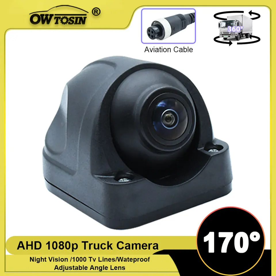 AHD 1080p IR Night Vision Nastaviteľný uhlový automobil Zadný pohľad na vozidlo Camera pre autobus TRACK PCKAPS ROZDELENIE