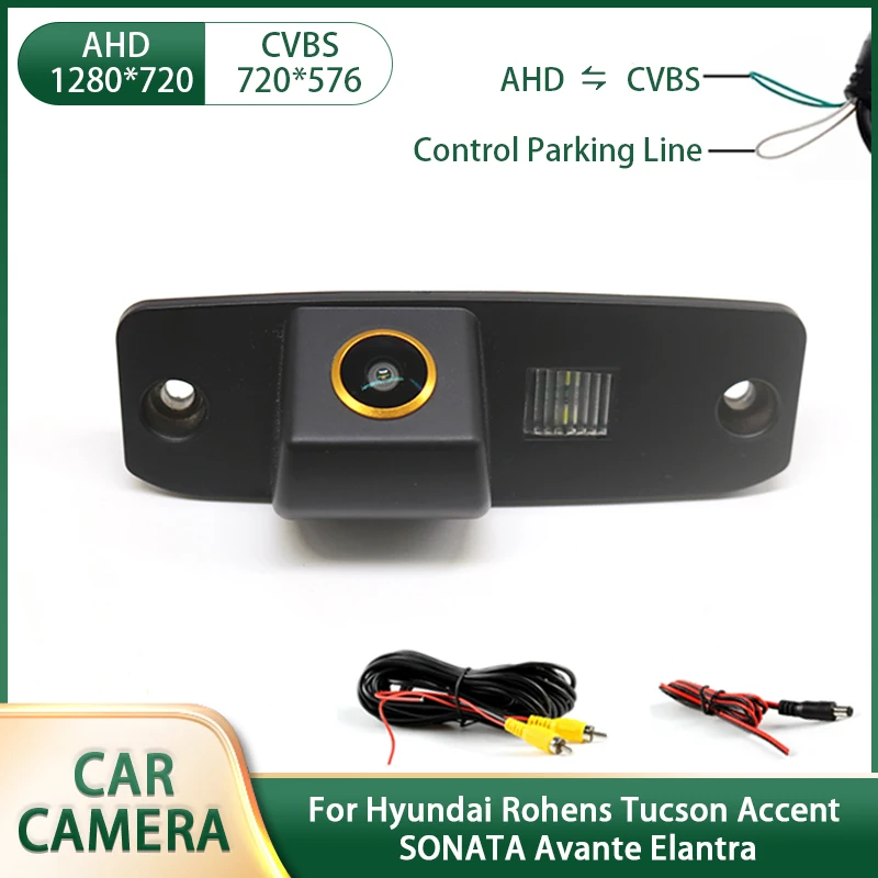 AHD Car Zadné zobrazenie Reverzná kamera pre Hyundai Rohenstucson Accent Sonata Avante Elantra Witerproof