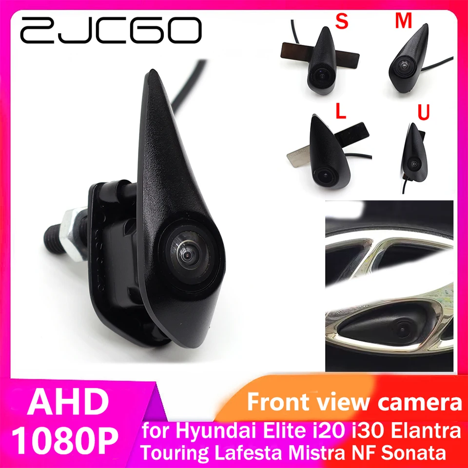 AHD CVBS 1080P 170 ° Logo Parkovacie predné zobrazenie Camera pre Hyundai Elite i20 i30 Elantra Touring GT Lafesta Mistra nf Sonata