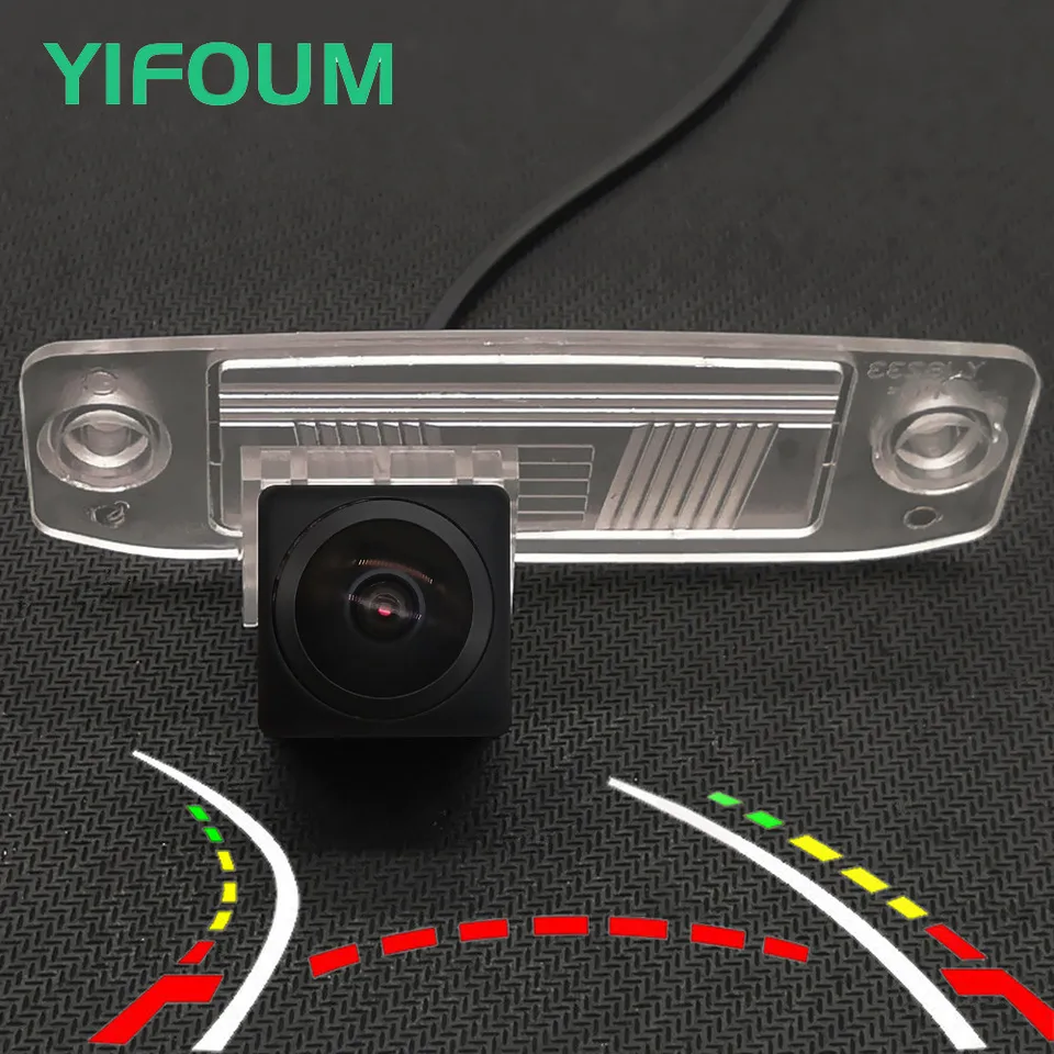 AHD FISHEYE 12led Dynamic Trajektória automobilu Zadná bezdrôtová kamera pre Hyundai JM Accent Veracruz Tucson Elantra Sonata Terracan