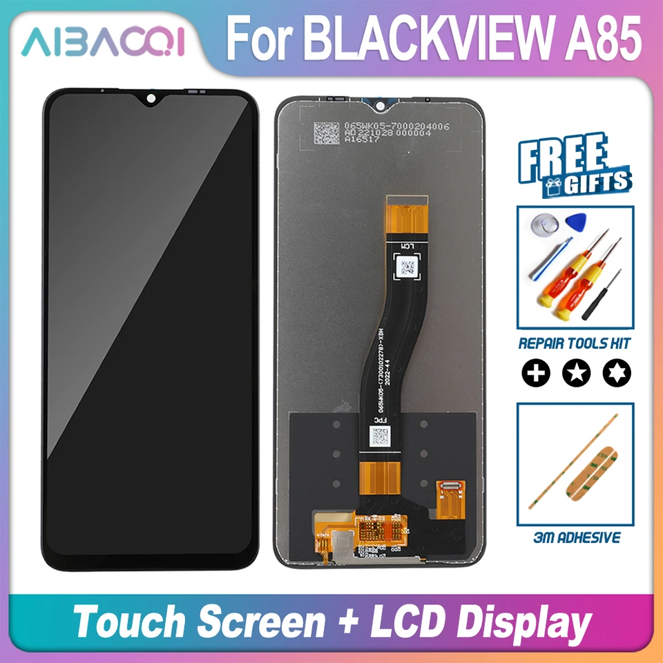 Aibaoqi úplne nový 6,5 palcový Oscal C70 Oscal Tiger 10 dotyková obrazovka+LCD displej výmeny pre BlackView A85 LCD