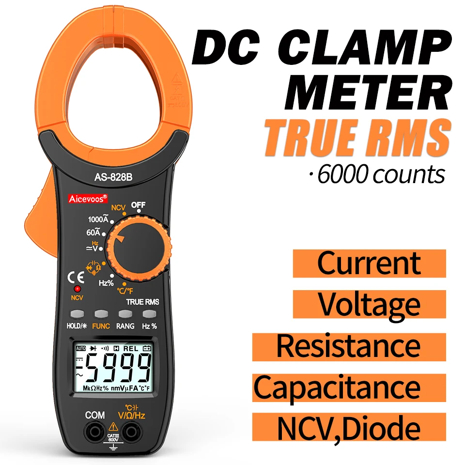 AICEVOOS DIGITÁLNE CLAMP METER AC DC TESTER TESTER