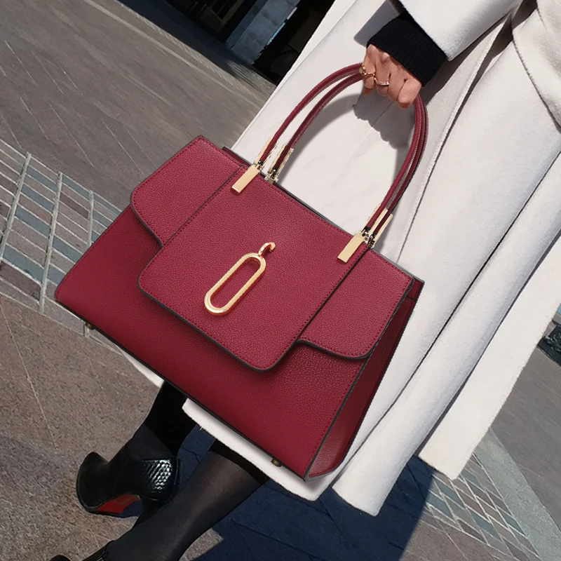 Aidrani Nová červená svadobná taška je špičková dámska kabelka vyrobená z vysokokvalitnej cowhide