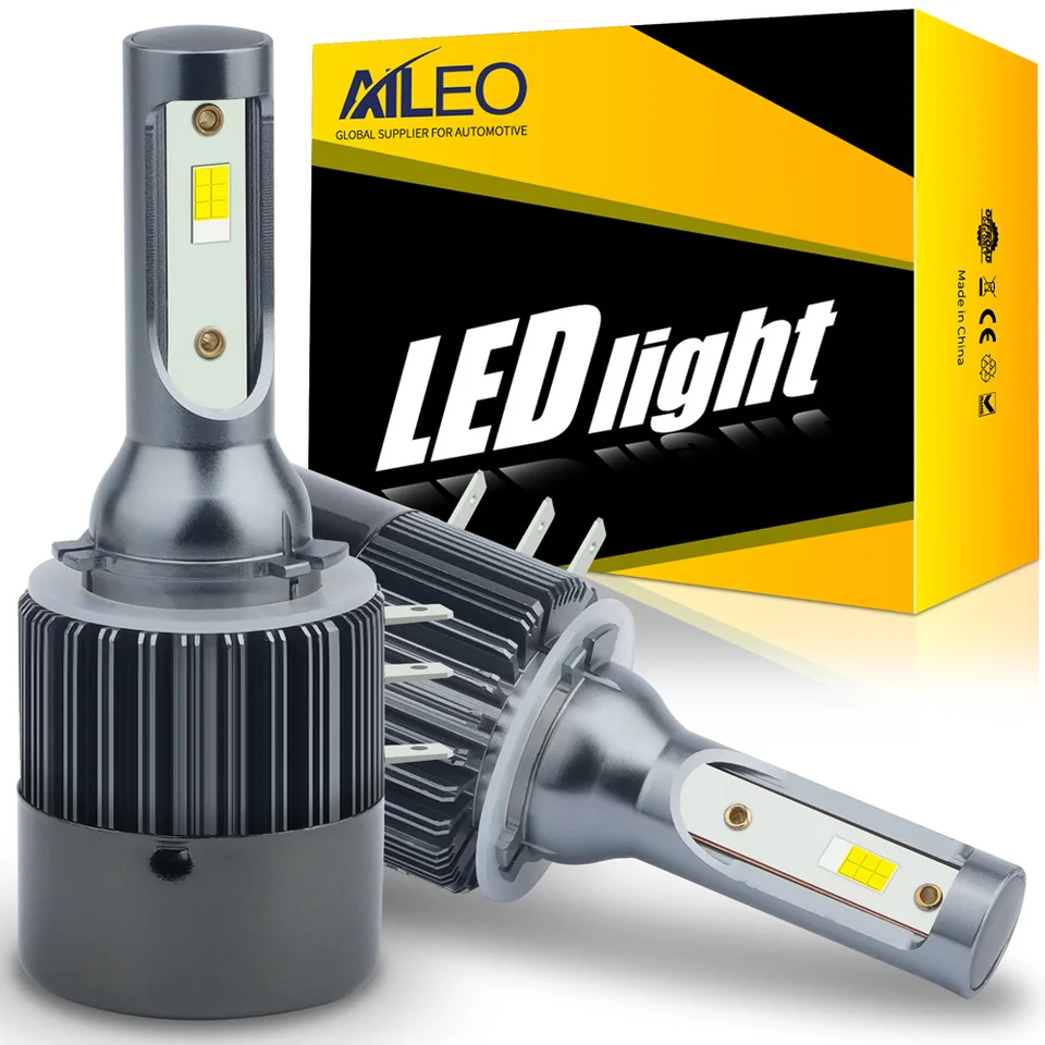 Aileo 2 PCS H15 LED svetlomet žiarovky 6000K High Beam CSP Chip DRL 90W High Power 50000LM Turbo ventilátor pre Volkswage Golf MK6 BMW 12V