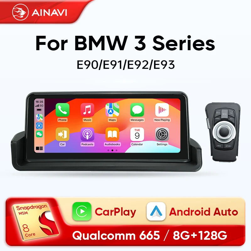 Ainavi Car Radio for BMW 3 Series E90 E91 E92 2005 2006 2007 2008 2009 2011 2011