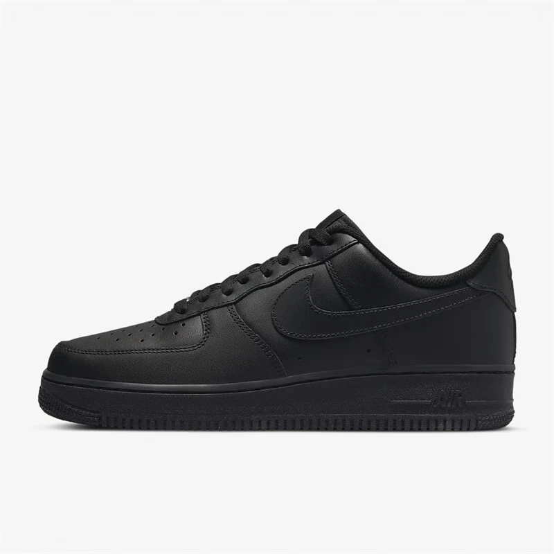 Air Force 1 Nike Pánske a dámske skateboardingové topánky módne čiernobiele pohodlné AF1 príležitostné športové topánky