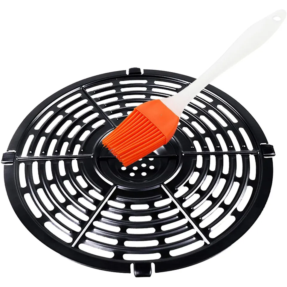 Air Fryer Rack diely, grilovacia doska pre vzduchovú panvicu Nonplách Air Fryer Accessories Air Fryer Rack s kefou parný stojan na kefu