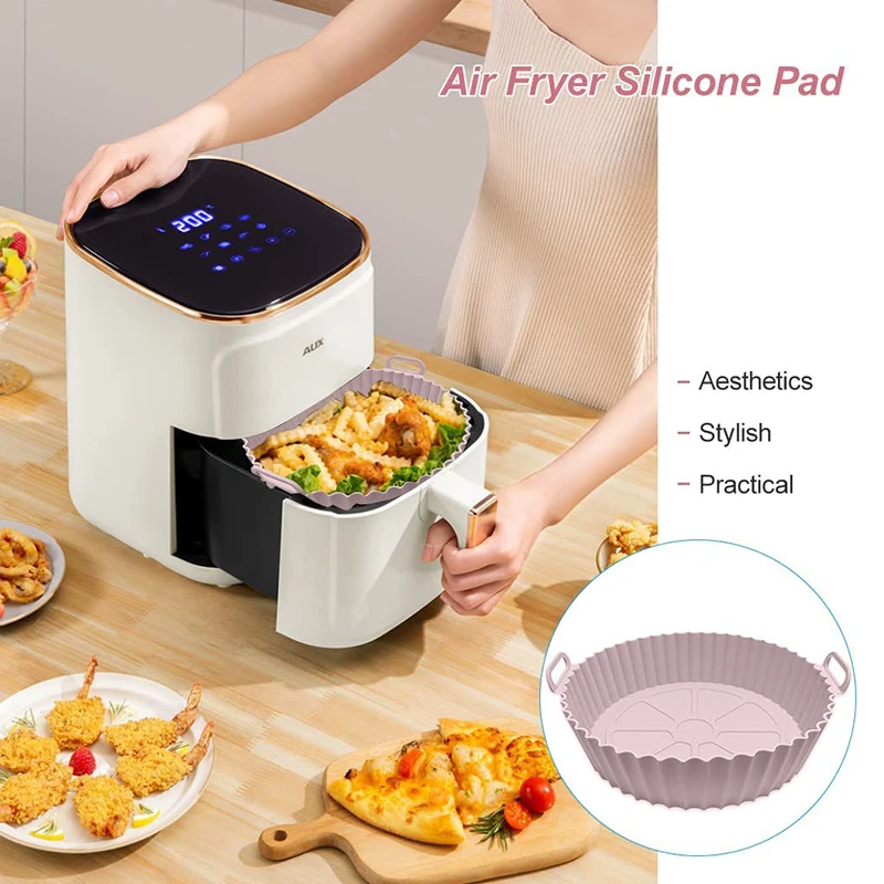 Airfryer opakovane použiteľný kvet Silikónu ľahko čistiteľný rúru pre okrúhle vložku kuracie dosky gril nonstick panvice rohož Air Fryer príslušenstvo