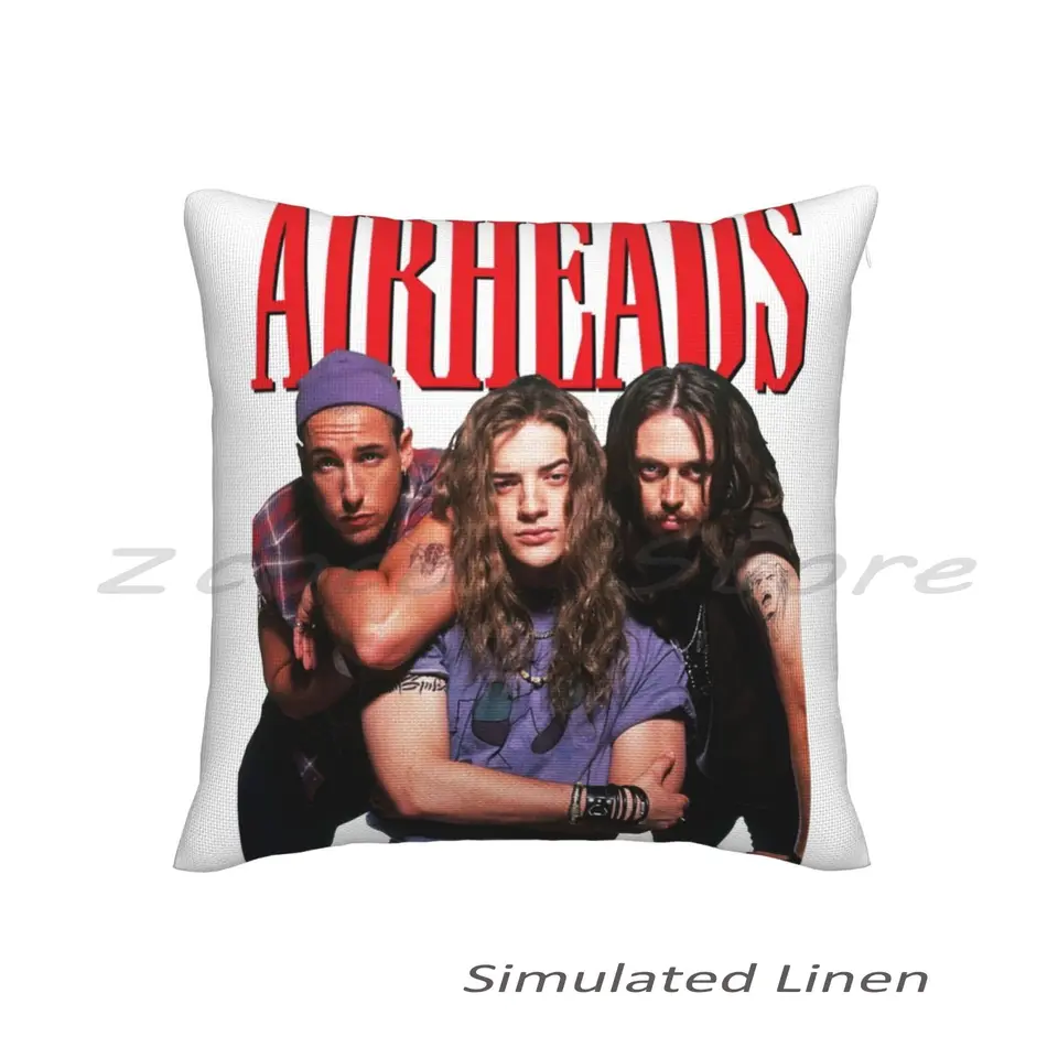 Airheads vankúšový pokrytý personalizovaný DIY Hádanie vankúša ľanové plyšové zamatové zamatové mäkké airheads film Hollywood tvrdý kovový kalový kal
