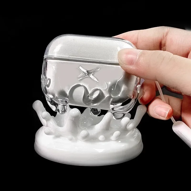 AirPods PRO 2 Case Cover Y2K Custom Transparent Water Droplet slúchadlá slúchadlá AirPods Pro1 2 Príslušenstvo ochranný puzdro Základný darček
